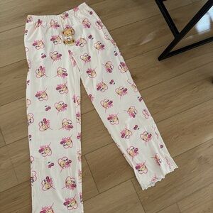 Cute Pink and White Pajama Pants